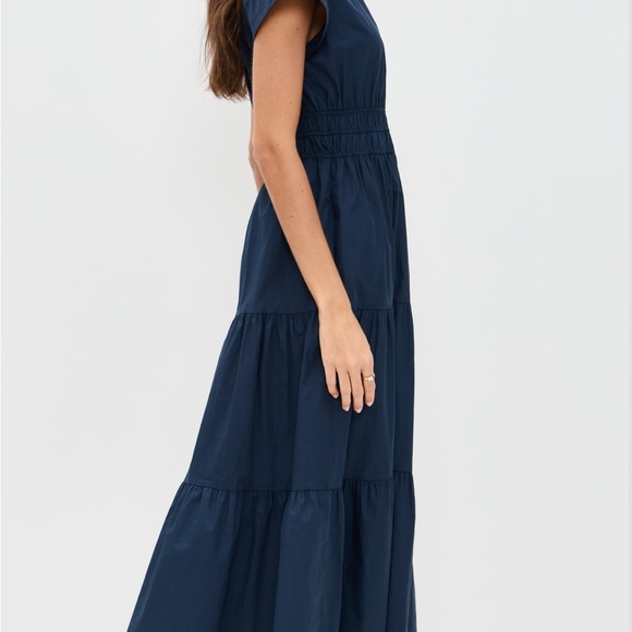 Marea Annabelle White Midi Dress size medium EUC - Picture 5 of 6